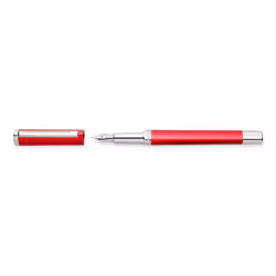 Staedtler triplus 474, Rouge, Système de remplissage cartouche, Bleu, Métal, Acier inoxydable, Fin
