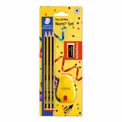 Staedtler 120 SBK3P2, HB, Noir, Jaune, Hexagonal, Art, Dessin graphique, Loisir, Bureau, École, Technical drawing, Allemagne, ...