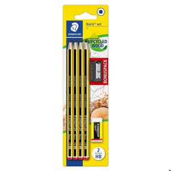 Staedtler 120 SBK8P1 Crayon graphite Noris - Degré HB (Lot de 8 crayons + taille-crayon + gomme)