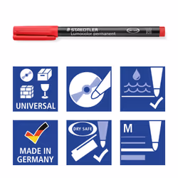 Staedtler Lumocolor permanent pen 317 marqueur indélébile 8 pièce(s)