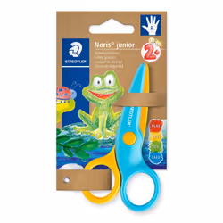 Staedtler Noris Junior, Enfant, Découpe droite, Unique, Bleu, Jaune, Métal, Pour droitier