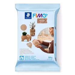 Staedtler FIMOair Wood Effect, Pâte à modeler, Marron, Adulte, 1 pièce(s), 350 g, Sac en polyéthylène