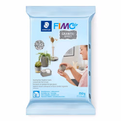 Staedtler FIMOair Granite Effect, Pâte à modeler, Gris, Adulte, 1 pièce(s), 350 g, Sac en polyéthylène