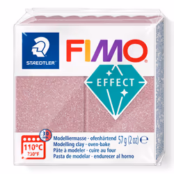 Staedtler FIMO 8010 Glitter, Pâte à modeler, Or rose, Adulte, 1 pièce(s), 1 couleurs, 110 °C