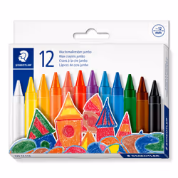 Staedtler 229 12 C12, 12 pièce(s), Couleurs assorties, Multicolore, Rond, Cire, 1,2 cm