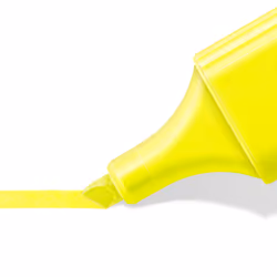 Staedtler 364 RC4 marqueur 4 pièce(s) Pointe biseautée Bleu, Vert, Rose, Jaune
