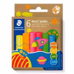 Staedtler 842F C6, Pâte à modeler, Multicolore, Enfant, 6 pièce(s), Garçon/Fille, 6 couleurs