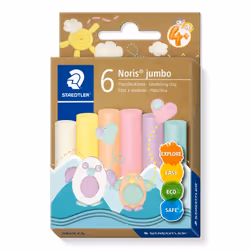 Staedtler 842P C6, Pâte à modeler, Couleurs assorties, Enfant, 6 pièce(s), Garçon/Fille, 6 couleurs