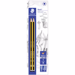 Staedtler Noris 120, B, Noir, Jaune, Hexagonal, Allemagne, PEFC, Ampoule