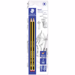 Staedtler Noris 120, HB, Noir, Jaune, Hexagonal, Allemagne, PEFC, Ampoule
