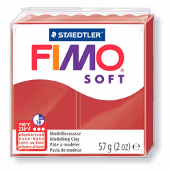 GRAINE CREATIVE Fimo Soft Rouge Noel 8020 2P, Rouge, 14 an(s), Garçon/Fille, Polymère, Allemagne, 57 g