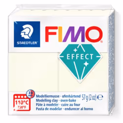 Staedtler FIMO Mod.masse effect nachtleucht, Argile, Blanc, 8 pièce(s), 110 °C, 30 min, Allemagne