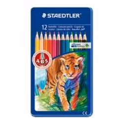 Staedtler 145 AM12, Noir, Bleu, Bordeaux, Marron, Vert, Bleu clair, Vert clair, Orange, Rouge, Violet, Jaune, 12 pièce(s)