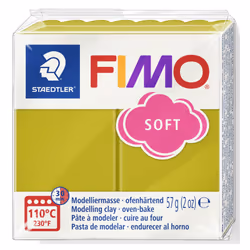Staedtler FIMO 8020-T51, Pâte à modeler pour enfants, Argile, Vert, Blanc
