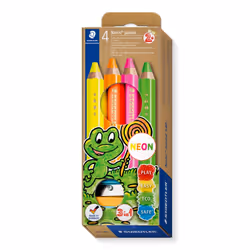 Staedtler 140 C4P1 crayon de couleur Vert, Orange, Rose, Jaune 4 pièce(s)
