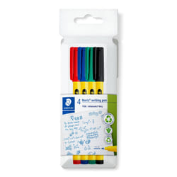 Staedtler Noris writing pen 307 stylo fin Noir, Bleu, Vert, Rouge 4 pièce(s)