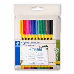 Staedtler Noris 307, Multicolore, Jaune, Polypropylène (PP), Rond, Encre à base d'eau, 0,6 mm