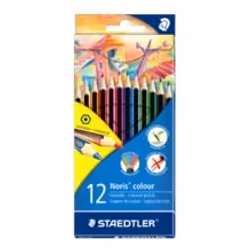 Staedtler Noris colour 185, Noir, Bleu, Marron, Vert, Bleu clair, Vert clair, Magenta, Orange, Pêche, Rouge, Violet, Jaune, 1 ...