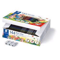 Staedtler Noris colour 185, Noir, Bleu, Marron, Vert, Bleu clair, Vert clair, Magenta, Mauve, Orange, Pêche, Rouge, Jaune, 14 ...