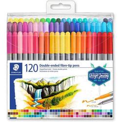 Feutre double pointe - STAEDTLER - Design Journey - Tui de 120 - Couleur principale: Noir - Mixte