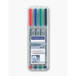 Staedtler 316 WP4 marqueur 1 pièce(s) Noir, Bleu, Vert, Rouge