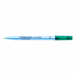 Staedtler Lumocolor 305, Fin, 1 couleurs, Vert, 0,6 mm, Encre à base d'eau