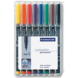 Staedtler 313 WP8 marqueur indélébile Noir, Bleu, Marron, Vert, Orange, Rouge, Violet, Jaune 1 pièce(s)
