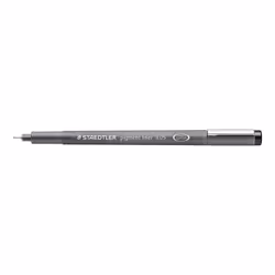 Staedtler Pigment Liner 308, Noir, Fin, Noir, Gris, Rond, Encre à pigments, 0,05 mm