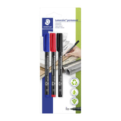 Staedtler Lumocolor permanent pen 317 marqueur indélébile 3 pièce(s)