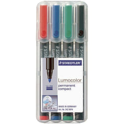 Lumocolor permanent compact dry safe 318-9WP4HZ Marqueur permanent noir résiste à l'eau: oui D48783 - Staedtler