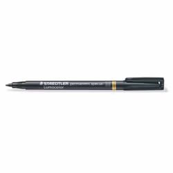 Staedtler Lumocolor 319, Moyen, 1 couleurs, Noir, 1 mm, Polypropylène (PP)