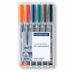 Staedtler 312 WP6, 1 pièce(s), Noir, Bleu, Marron, Vert, Orange, Rouge, Gris, Polypropylène (PP), 1 mm, 2,5 mm