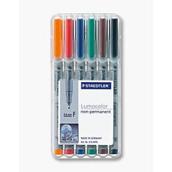 Staedtler 316 WP6 marqueur 1 pièce(s) Noir, Bleu, Marron, Vert, Orange, Rouge