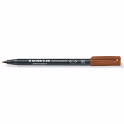 Staedtler Lumocolor 317, Marron, Pointe fine, Noir, Marron, Moyen, 1 mm, Allemagne