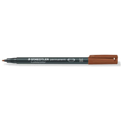 Staedtler Lumocolor 317 marqueur indélébile Pointe fine Marron 10 pièce(s)