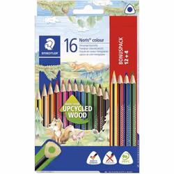 enquête Crayons de couleur Noris Pour peindre et colorer les enfants, les élèves et les adultes Etui en carton promotionnel a ...