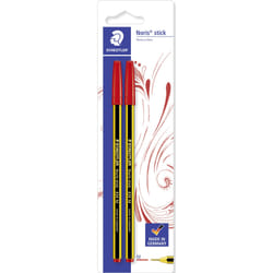 Staedtler Noris stick 434 Rouge Stylo à bille Moyen 2 pièce(s)