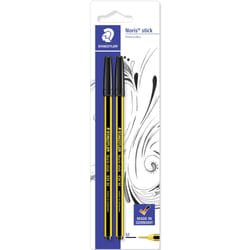 Staedtler Noris stick 434 Noir Stylo à bille Moyen 2 pièce(s)