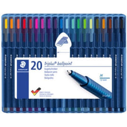 STAEDTLER Stylo ... bille triplus ball 437 M tui de 4 0000000 Noir