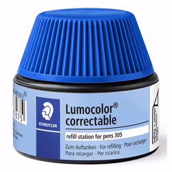 Staedtler Lumocolor 487 05-3, Bleu, 20 ml, 1 pièce(s), Bleu, Allemagne