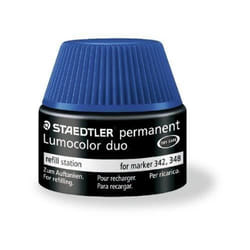 Encre de recharge - STAEDTLER - Lumocolor 488 48 - Bleu - 15 ml - Recharge pour marqueur permanent