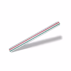 Staedtler Mars 561, Règle graduée, Plastique, Vert, Rouge, Blanc, Allemagne, 300 mm, 1 pièce(s)
