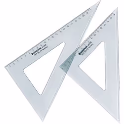 Equère transparente - STAEDTLER - 26cm - 60° - 30° - Couleur : transparent