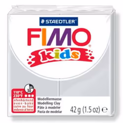 Staedtler FIMO 8030080, Pâte à modeler, Gris, Enfant, 8 pièce(s), 1 couleurs, 110 °C