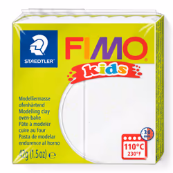 Staedtler FIMO 8030, Pâte à modeler, Blanc, Enfant, 1 pièce(s), Glitter white, 1 couleurs