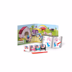 GRAINE CREATIVE Kit Fimo Kids Poneys, 8 an(s), Plastique, Multicolore, 6 pièce(s)