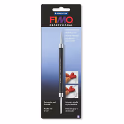 Staedtler FIMO 8711 04 BK, Spatule à modeler, Acier inoxydable, Acier inoxydable, Poterie, 40 mm, Blister