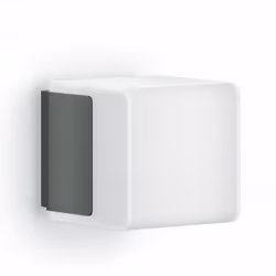 STEINEL L 835 LED iHF, Éclairage mural extérieur, Anthracite, Blanc, Plastique, IP44, II, IK03