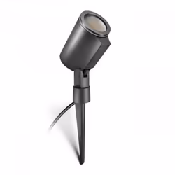 STEINEL Spot Garden, Éclairage au sol extérieur, Noir, Aluminium, Plastique, IP44, Jardin, II