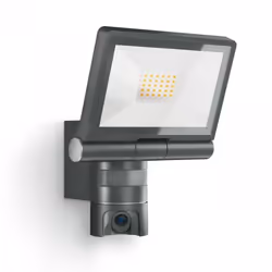 STEINEL XLED CAM 1, Caméra de sécurité IP, Extérieure, Avec fil, 2 m, Mur, Gris